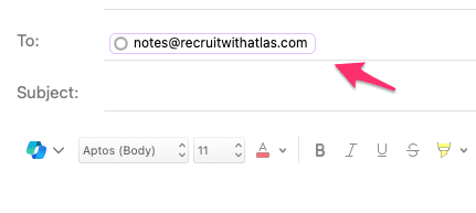 Recruit with Atlas AI Interview Notes Screenshot