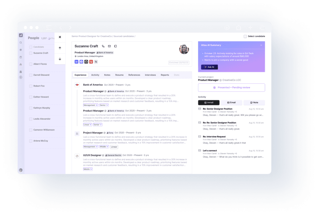 Atlas Ai Recruitment Platform