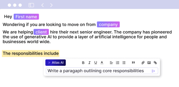 Atlas AI First Draft - Recruitment Automation to improve recruitment KPIs