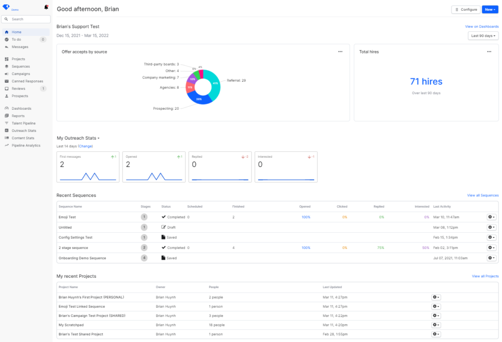 Gem outreach campaign software