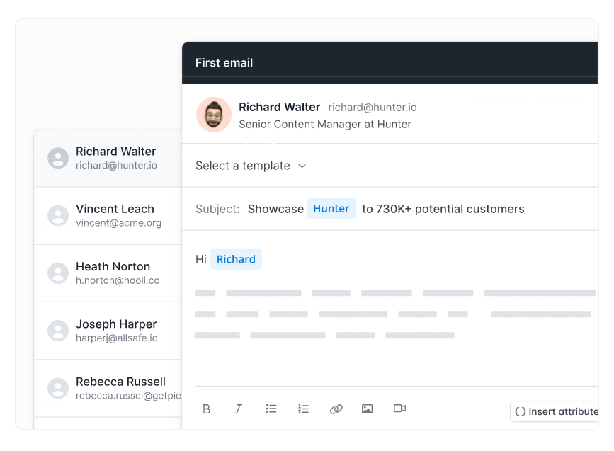 Hunter.io outreach campaign
