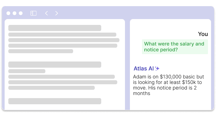 Query a single interview or intake meeting to get detailed responses