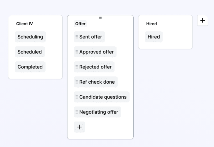 Customise deal pipelines in Atlas - platform for recruitment agencies