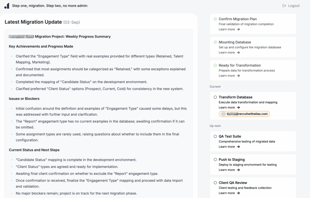 Atlas migrations mapping
