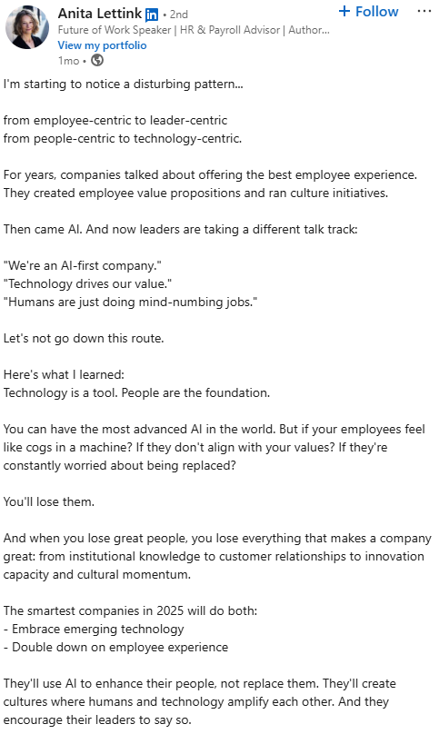 Anita Lettink Top30 Growing Recruitment Influencers August 2025