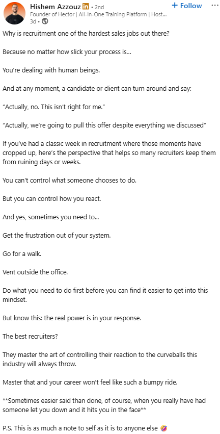 Hishem Azzouz Top30 Recruitment Influencers August 2025